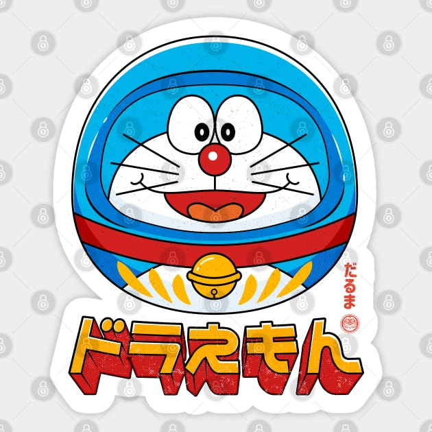 Doraemon Daruma Sticker by redwane